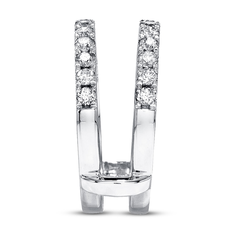 Main Image 3 of Previously Owned Diamond Enhancer Ring 1 ct tw Round-cut 14K White Gold