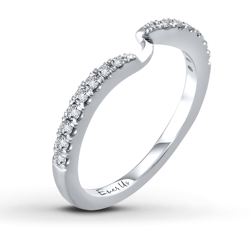 Main Image 4 of Previously Owned Ever Us Diamond Wedding Band 1/5 ct tw Round-cut 14K White Gold