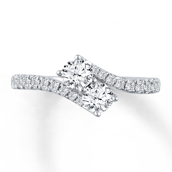 Previously Owned Ever Us Diamond Ring ct tw Round-cut 14K White Gold