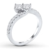Thumbnail Image 2 of Previously Owned Ever Us Diamond Ring 1 ct tw Round-cut 14K White Gold