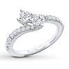 Thumbnail Image 3 of Previously Owned Ever Us Diamond Ring 1 ct tw Round-cut 14K White Gold