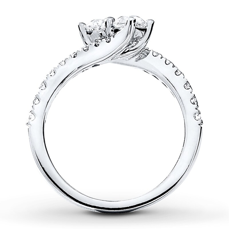 Main Image 4 of Previously Owned Ever Us Diamond Ring 1 ct tw Round-cut 14K White Gold