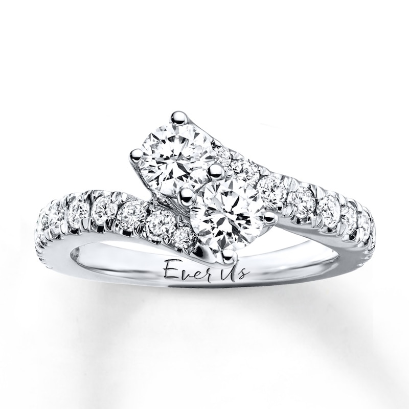 Main Image 1 of Previously Owned Ever Us Diamond Ring 1-1/2 ct tw Round-cut 14K Gold