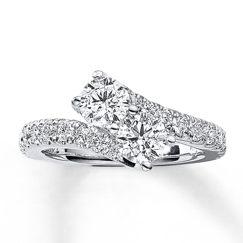 Previously Owned Ever Us Diamond Ring 2 ct tw Round-cut 14K White Gold