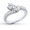 Previously Owned Ever Us Diamond Ring 2 ct tw Round-cut 14K White Gold