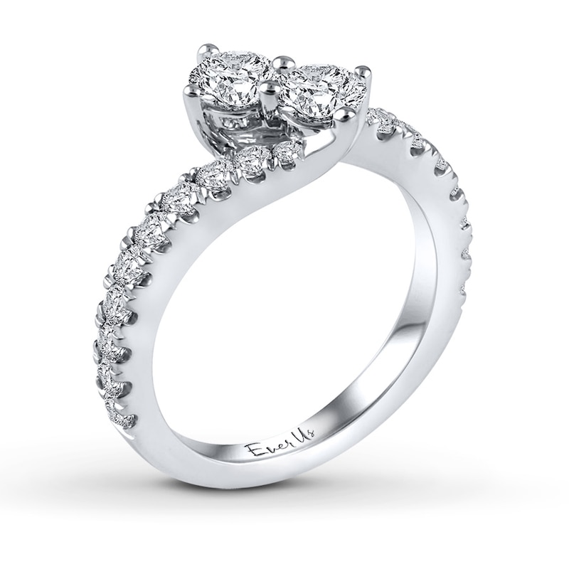 Main Image 2 of Previously Owned Ever-Us Ring 1-1/2 ct tw Round-cut Diamonds 14K Gold