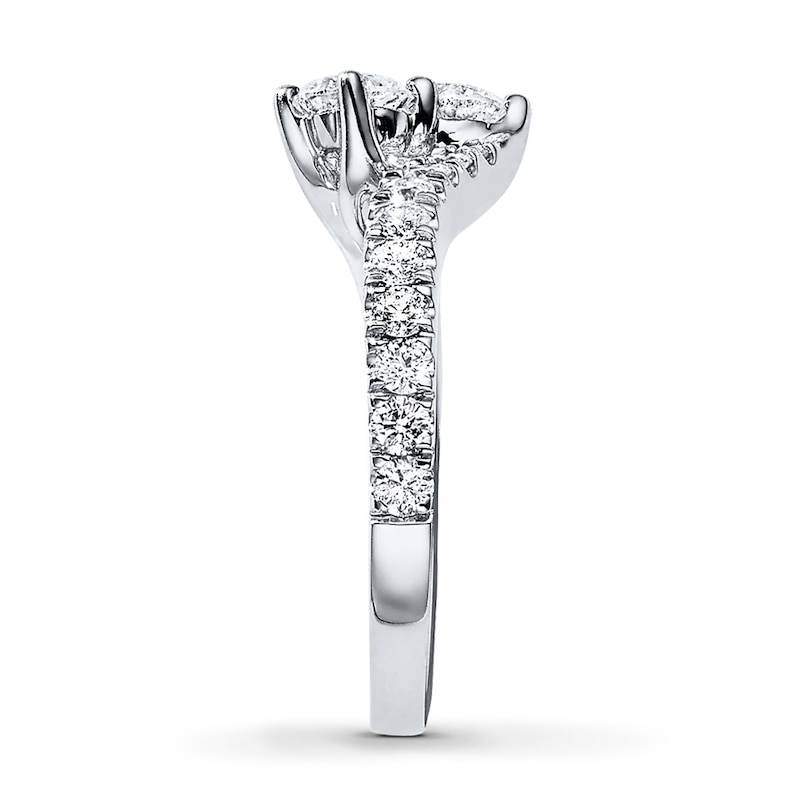 Main Image 3 of Previously Owned Ever-Us Ring 1-1/2 ct tw Round-cut Diamonds 14K Gold
