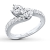 Previously Owned Ever Us Diamond Ring 2 ct tw Round-cut 14K White Gold