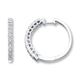 Previously Owned Radiant Reflections Diamond Earrings 1/4 ct tw 10K White Gold