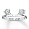 Previously Owned THE LEO Diamond Ring 1/2 ct tw Princess & Round-cut 14K White Gold