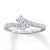 Thumbnail Image 1 of Previously Owned Ever Us Ring 1/2 ct tw Round-cut Diamonds 14K White Gold