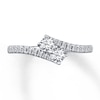 Thumbnail Image 2 of Previously Owned Ever Us Ring 1/2 ct tw Round-cut Diamonds 14K White Gold