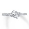 Thumbnail Image 3 of Previously Owned Ever Us Ring 1/2 ct tw Round-cut Diamonds 14K White Gold