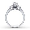 Thumbnail Image 2 of Previously Owned 3-Stone Diamond Ring 1 ct tw Round-cut 14K White Gold