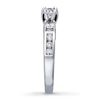 Thumbnail Image 3 of Previously Owned 3-Stone Diamond Ring 1 ct tw Round-cut 14K White Gold
