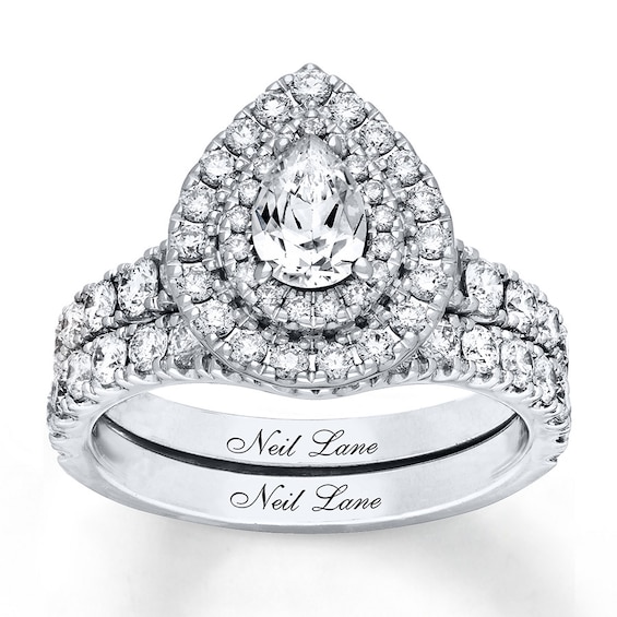 Previously Owned Neil Lane Bridal Set 2 ct tw Diamonds 14K White Gold