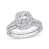 Thumbnail Image 1 of Previously Owned Neil Lane Bridal Set 1-1/3 ct tw Princess & Round-cut Diamonds 14K White Gold