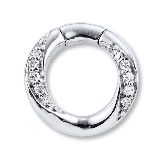 Previously Owned Diamond Miracle Links Charm 10K White Gold