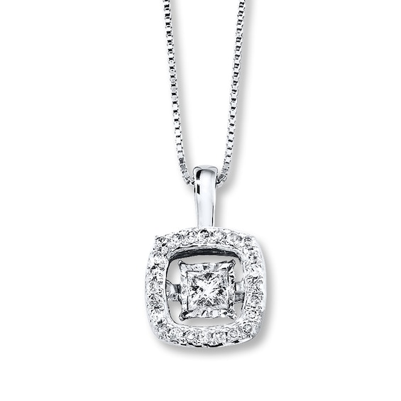 Previously Owned Unstoppable Love 1/2 ct tw Necklace 14K White Gold