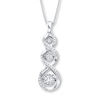 Thumbnail Image 0 of Previously Owned Necklace 1/2 ct tw Diamonds 10K White Gold