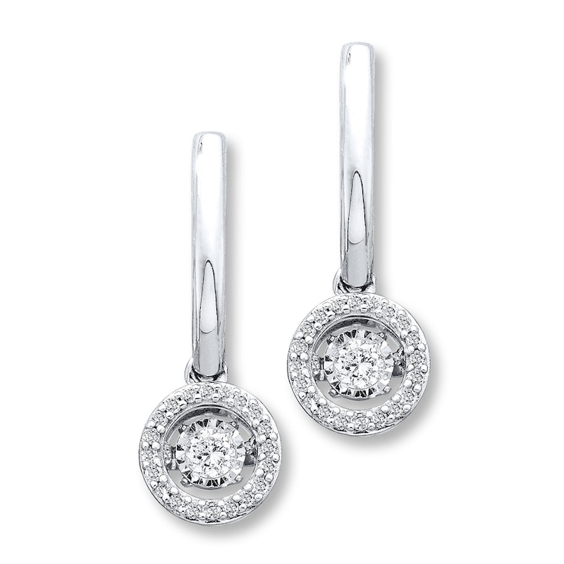 Previously Owned Unstoppable Love ct tw Earrings 14K White Gold