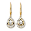 Thumbnail Image 1 of Previously Owned Unstoppable Love Diamond Earrings 1/5 ct tw 10K Yellow Gold