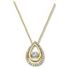 Thumbnail Image 1 of Previously Owned Unstoppable Love Necklace 1/4 ct tw 10K Yellow Gold
