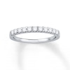 Thumbnail Image 1 of Previously Owned Colorless Diamond Anniversary Band 3/8 ct tw Round-cut  14K White Gold