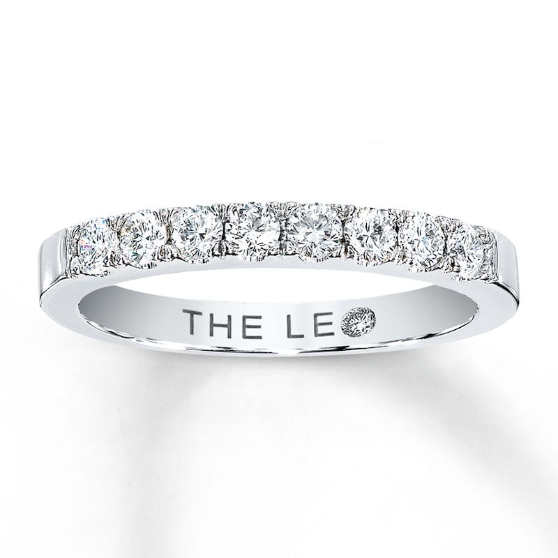 Previously Owned THE LEO Diamond Anniversary Band 3/8 ct tw Round-cut 14K White Gold