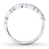 Thumbnail Image 2 of Previously Owned Diamond Anniversary Band 1/4 ct tw Round & Baguette-cut 14K White Gold