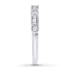Thumbnail Image 3 of Previously Owned Diamond Anniversary Band 1/4 ct tw Round & Baguette-cut 14K White Gold