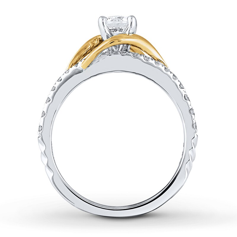 Main Image 2 of Previously Owned Angel Sanchez Ring 3/4 ct tw Round-cut Diamonds 14K Two-Tone Gold