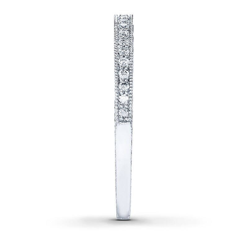 Main Image 3 of Previously Owned Scott Kay Anniversary Band 1/10 ct tw Round-cut Diamonds 14K White Gold