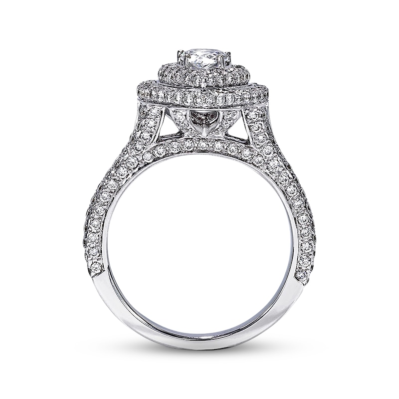 Main Image 2 of Previously Owned Neil Lane Diamond Engagement Ring 1-3/4 ct tw Pear & Round-cut 14K White Gold Size 4.5