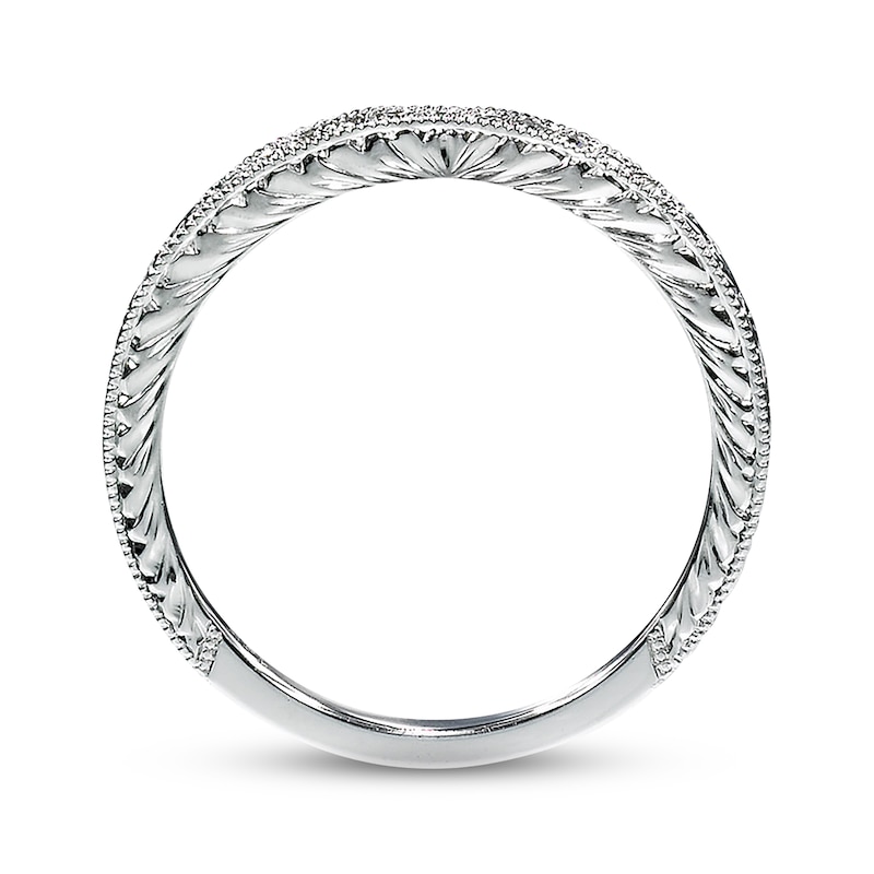 Main Image 2 of Previously Owned Neil Lane Wedding Band 1/20 ct tw Round-cut Diamonds 14K White Gold Size 4.5