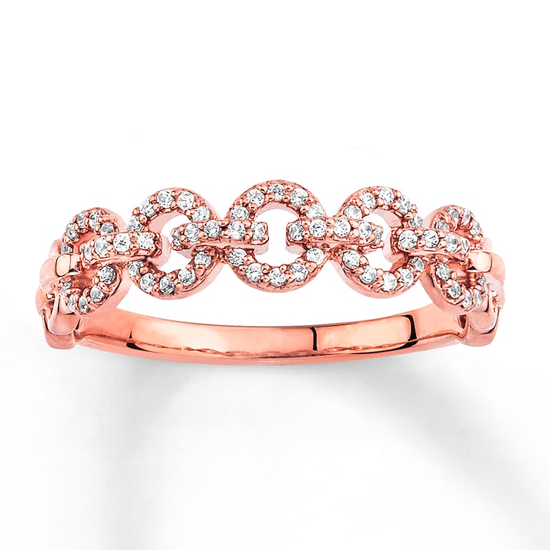 Main Image 1 of Previously Owned Diamond Stackable Ring 1/5 ct tw 10K Rose Gold