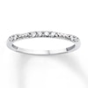 Thumbnail Image 1 of Previously Owned Stackable Ring 1/10 ct tw Diamonds 10K White Gold