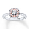 Thumbnail Image 1 of Previously Owned Ring 1/5 ct tw Round-cut Diamonds Sterling Silver & 10K Rose Gold
