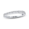 Thumbnail Image 1 of Previously Owned Previously Owned Diamond Band 1/4 ct tw Baguette & Round-cut 14K White Gold Size 8