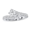 Thumbnail Image 3 of Previously Owned Ever Us Two-Stone Anniversary Ring 2 ct tw Round-cut Diamonds 14K White Gold - Size 11.25