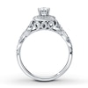 Thumbnail Image 1 of Previously Owned Previously Owned Ring 5/8 ct tw Round-cut Diamonds 14K White Gold - Size 4.25
