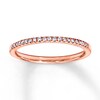 Thumbnail Image 1 of Previously Owned Diamond Band 1/10 ct tw Round-cut 14K Rose Gold