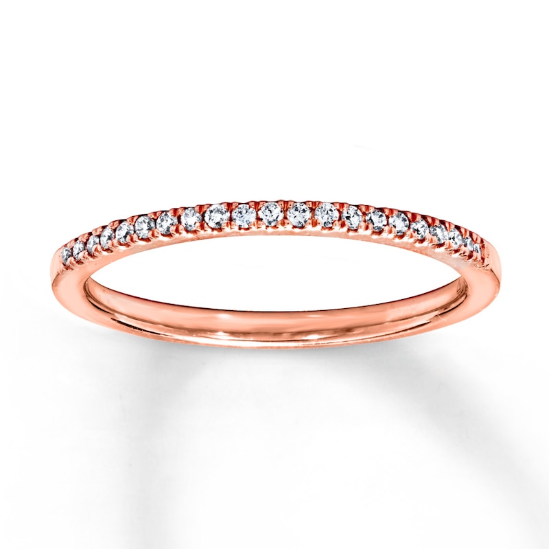 Main Image 1 of Previously Owned Diamond Band 1/10 ct tw Round-cut 14K Rose Gold