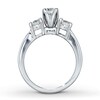 Thumbnail Image 2 of Previously Owned Three-Stone Diamond Ring 1-1/2 ct tw Round-cut 14K White Gold