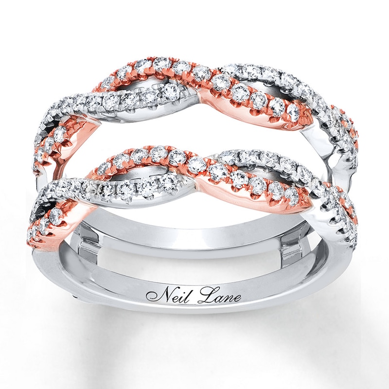 Main Image 1 of Previously Owned Neil Lane Enhancer Ring 3/4 ct tw Round-cut Diamonds 14K Two-Tone Gold