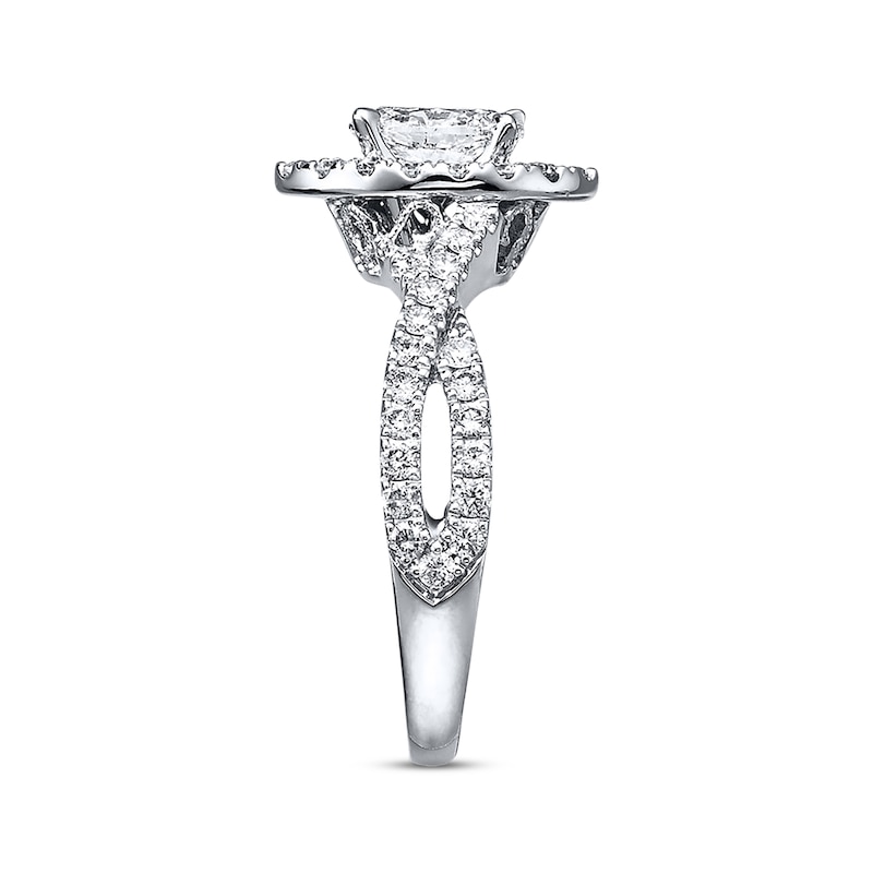 Main Image 3 of Previously Owned Neil Lane Diamond Engagement Ring 1 ct tw Marquise & Round-cut 14K White Gold