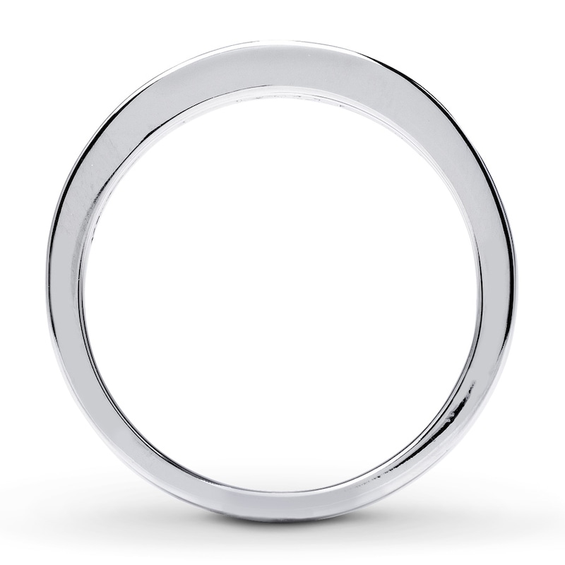 Main Image 2 of Previously Owned Diamond Wedding Band 1/3 ct tw Princess-cut 14K White Gold Size 11