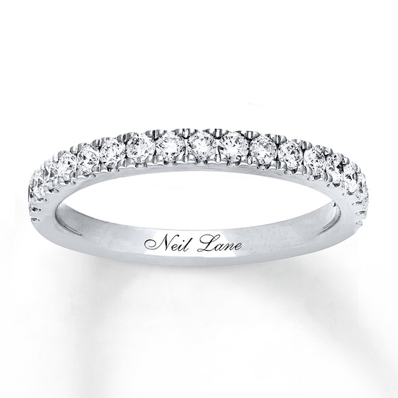 Previously Owned Neil Lane Wedding Band / ct tw Diamonds 14K White Gold