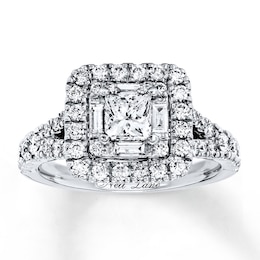 Previously Owned Neil Lane Diamond Ring 1-1/4 ct tw Princess, Baguette, & Round-cut 14K Gold