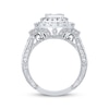Previously Owned Neil Lane Diamond Engagement Ring 1-5/8 ct tw Princess & Round-cut 14K White Gold
